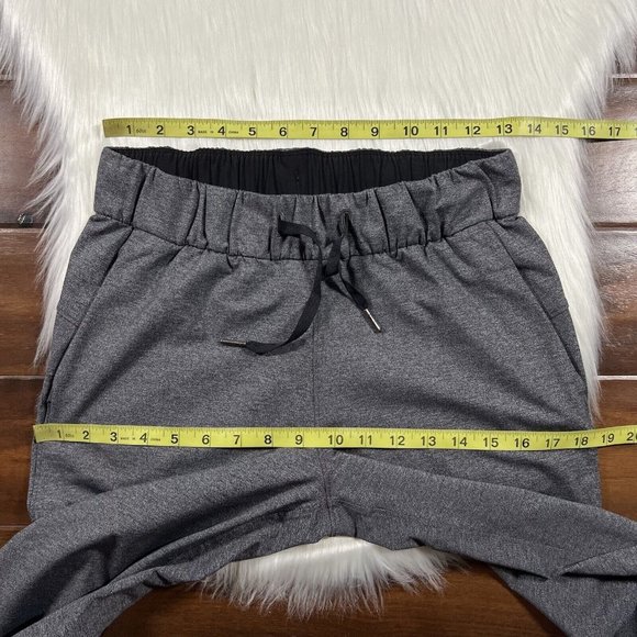 Lululemon Size‎ 4 Heathered Black Gray On The Fly Pants - Picture 3 of 11